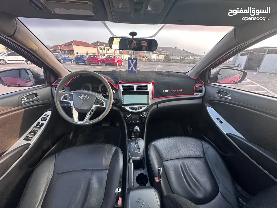 هونداي اكسنت /2014 فل فتحة سقف ديزل اتوماتيك 4 غيار كاملة الإضافات و المميزات