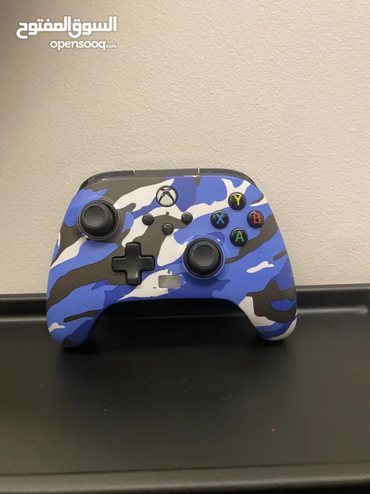 Xbox Blue Camouflage Controller