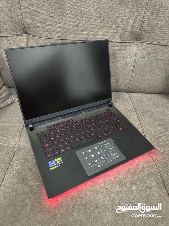 Asus Rog Strix Scar 16 i9-13th gen RTX4080 بحالة الوكاله فخم جدا جدا