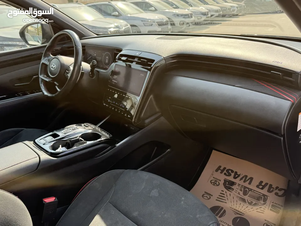 هونداي توسان NLine ترخيص 2022 محرك 1600 هايبرد plug in/يقطع على الشحنه 65 كيلو متر 271 حصان