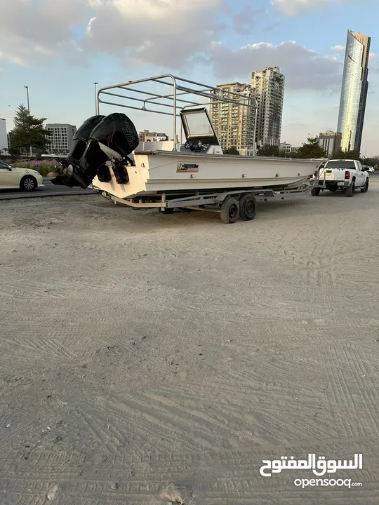 38foot boat with twin mercury 300 racing v8