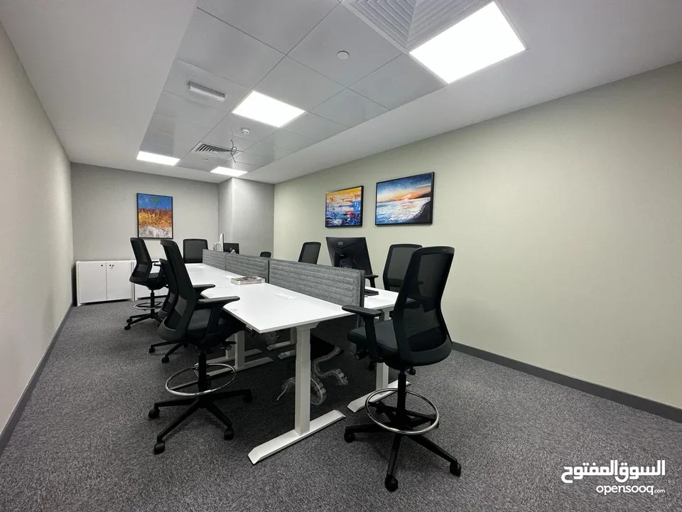 Fully Furnished Co-Work Offices with Free Services