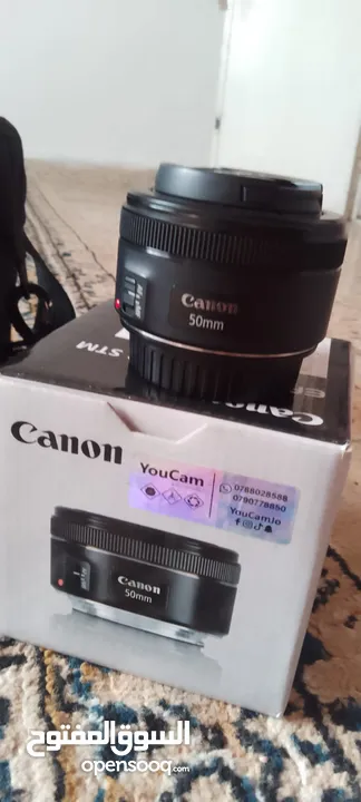 كاميرا كانون 250d شبه جديد استعمل خفيف جداً
