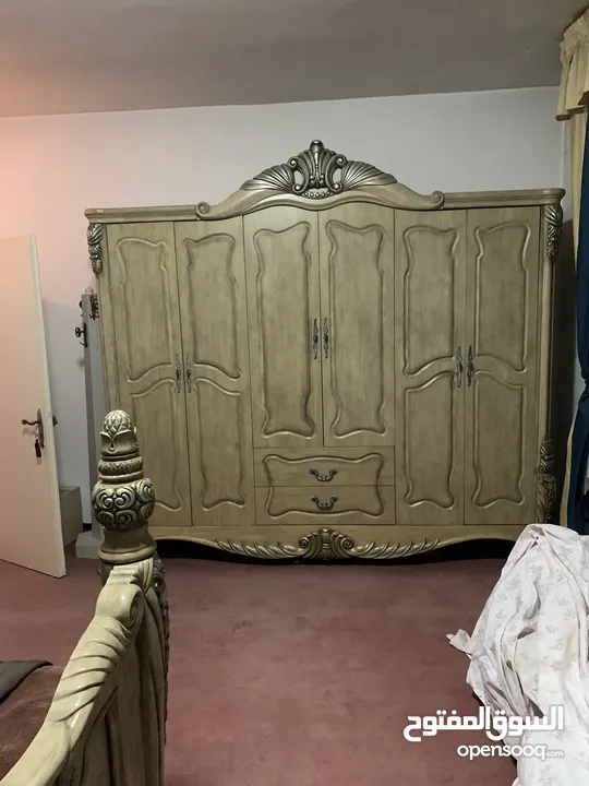 غرفه نوم حفر ثقيله خشب سولد  غير مستعمله