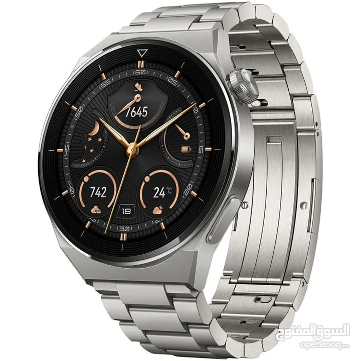 Huawei GT3 Pro Titanium (46mm) ساعة  هواوي جيتي 3 برو تيتانيوم الاصلية جديدة مسكرة  بالكرتونة //////