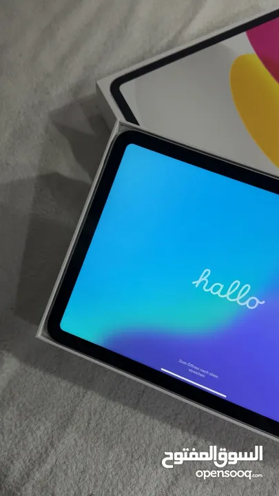 ايباد الجيل العاشر 256 جي بي مع جميع الملحقات و ضمان 12 شهر Ipad 10th gen 265 GB with box