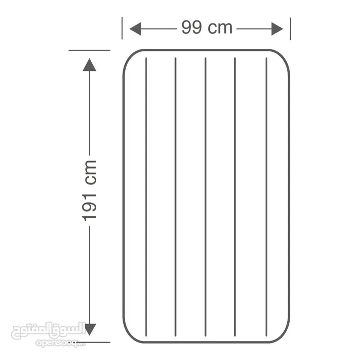 سرير هوائي سنجل ماركة INTEX