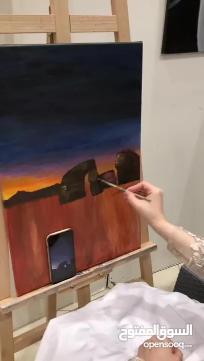 لوحات فنية مرسومة يدوي و لوحات حسب الطلب و تصاميم منشورات مواقع التواصل الاجتماعي