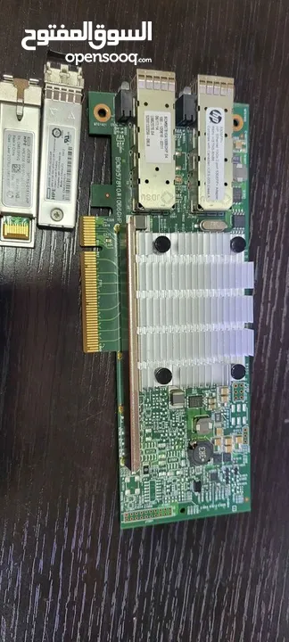 كرت فايبر مع كيبل 10G HP SFP Fiber PCIE