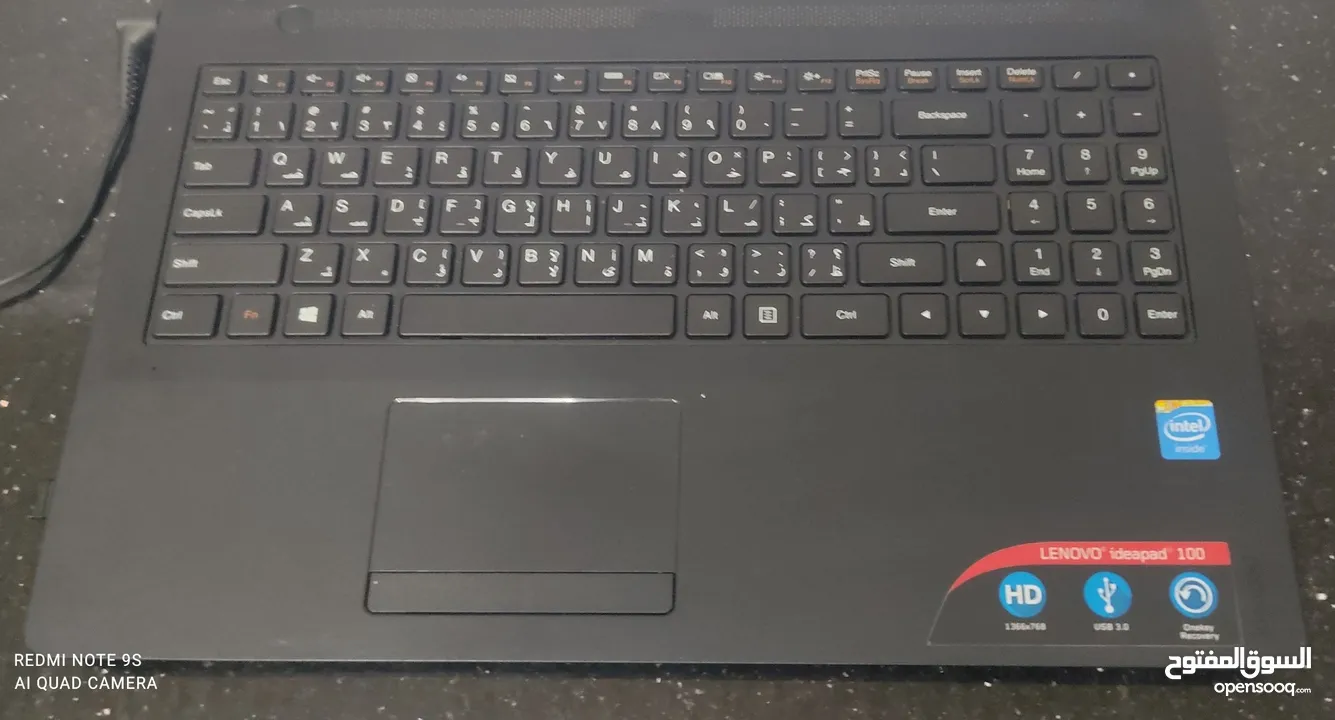 لابتوب LENOVO سلم شاشة 17 بوصة ويندوز7 شبه جديد