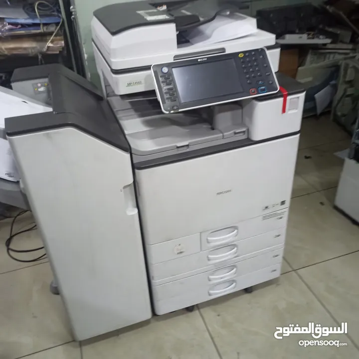 ماكنه تصوير ملونه نوع ريكو موديل 4503 فل نظافه صوره مرايه  مواصفات عاليه دقه بالطباعه