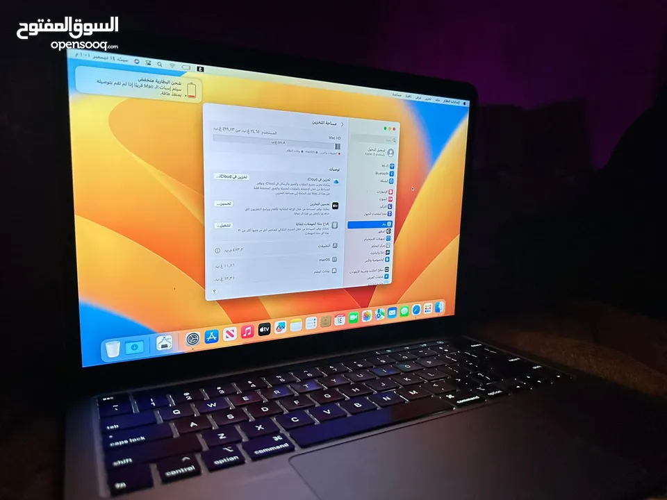 ماك بوك مستعمل استعمال بسيط بطاريه 100٪؜ امريكي  MacBook Pro 2020 SSD: 512GB RAM: 16GB