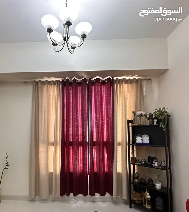 Curtains for sale Beige and red Negotiable price 135x240