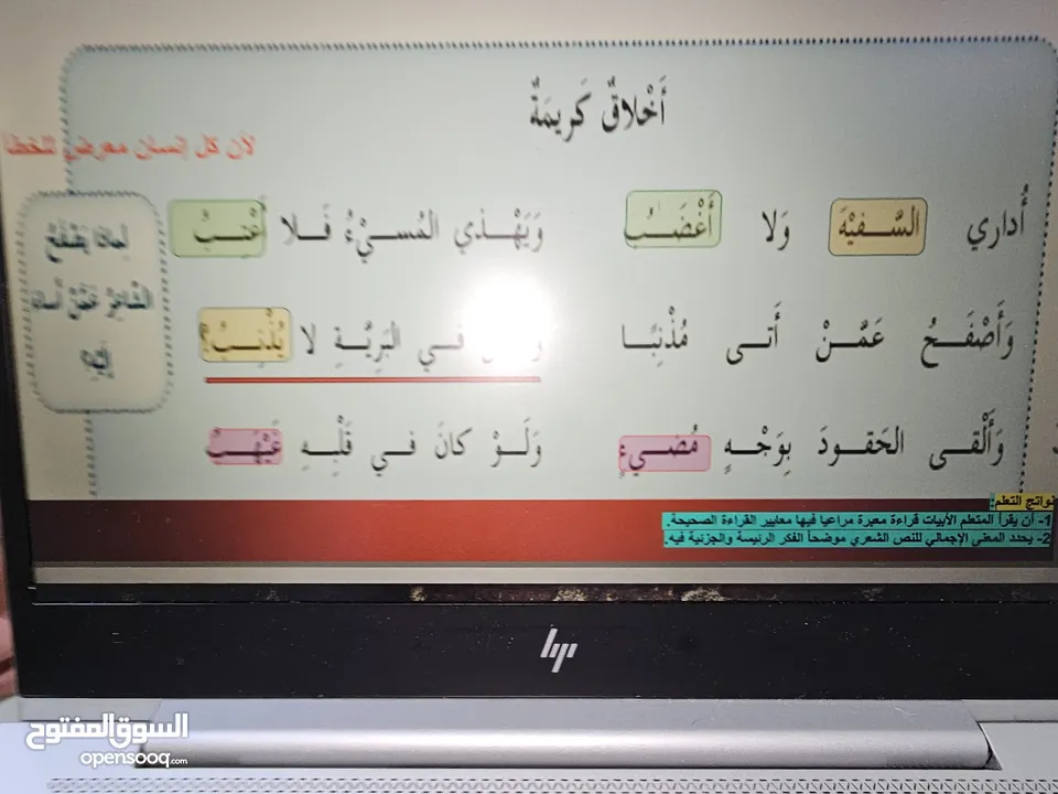 معلم لغة عربية و معلم لجميع المواد