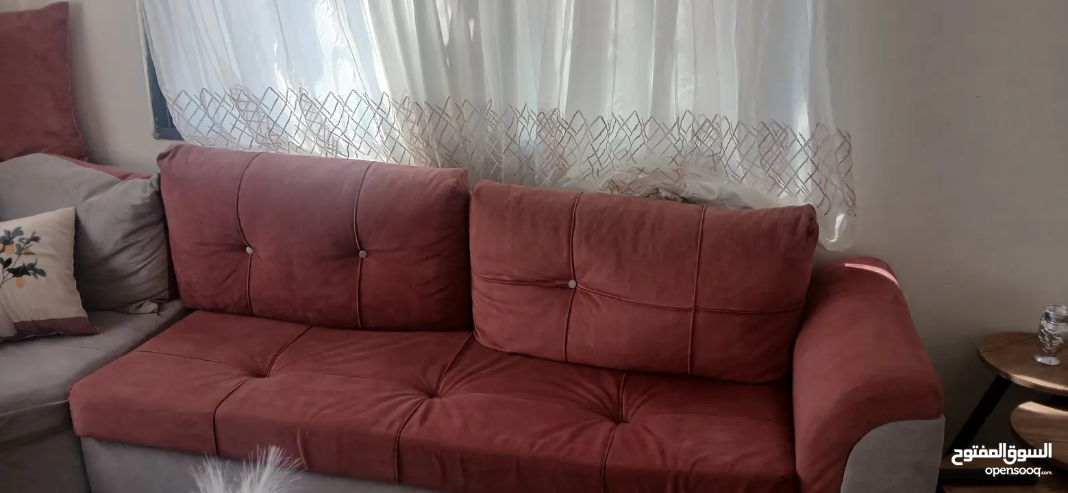 طقم كنب مع برادي