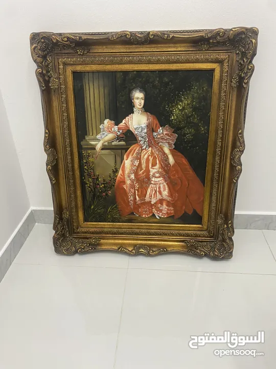 Oil painting women antique