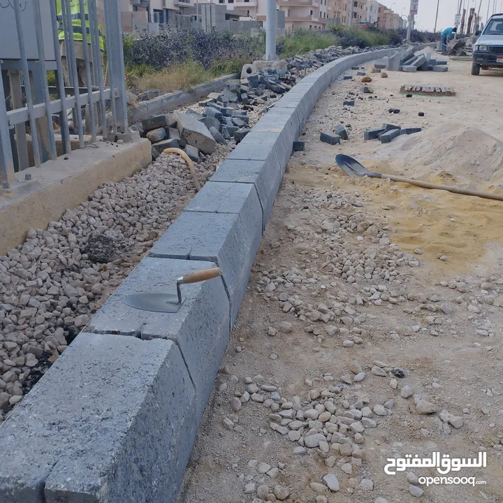 تركيب انترلوك وبندوره