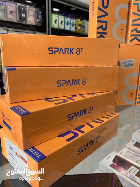 Tecno Spark 8t  (64 GB / 4+4RAm) تكنو سبارك جديد