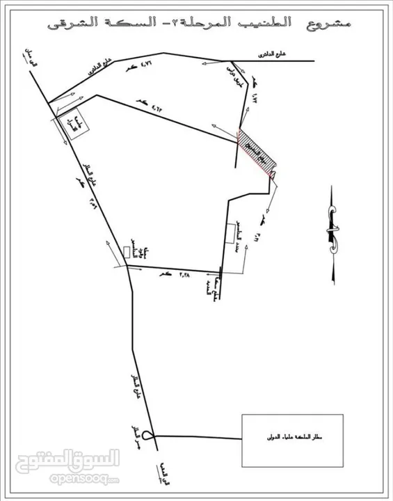 للبيع قطعة أرض 500 م في الطنيب نقابه المهندسين الطنيب 2