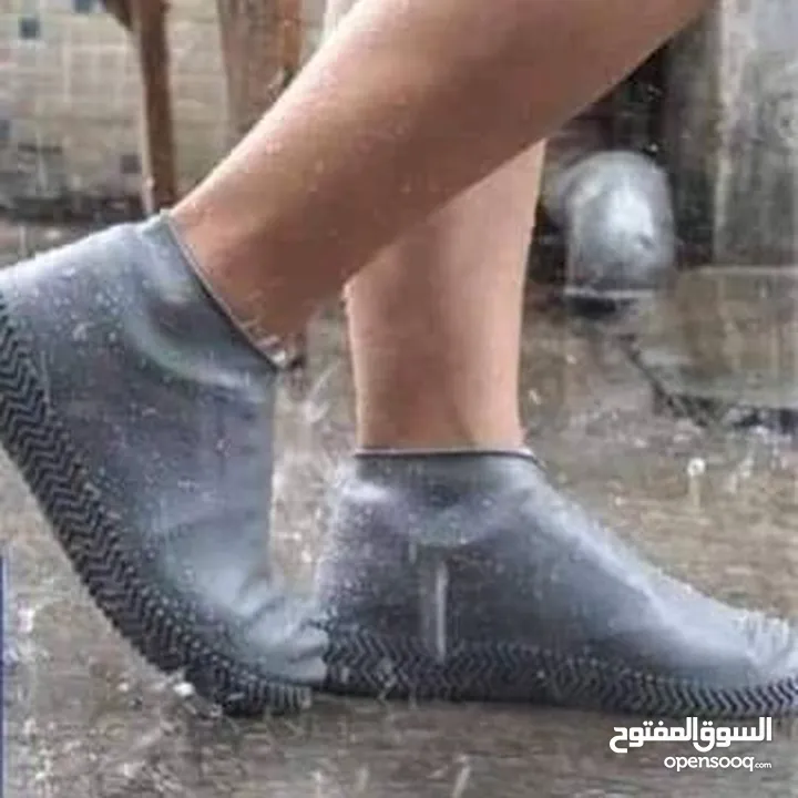 غطاء جواريب حامي الأحذية حماية فورية لأحذيتك من المطر والطين ومانع للانزلاق.