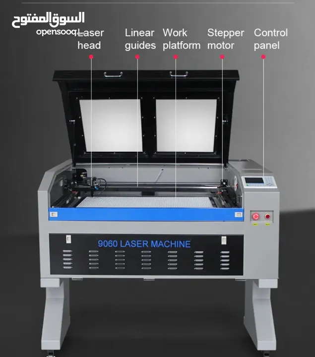 طابعة نحت وقص بالليزر 80w co2 حجم كبير