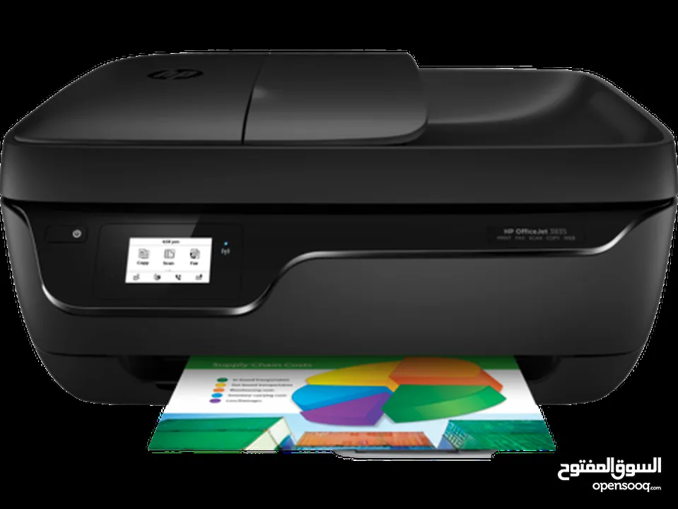 طابعات hp ملونة ويرلس مع سكانر وحبر جديد اصلي
