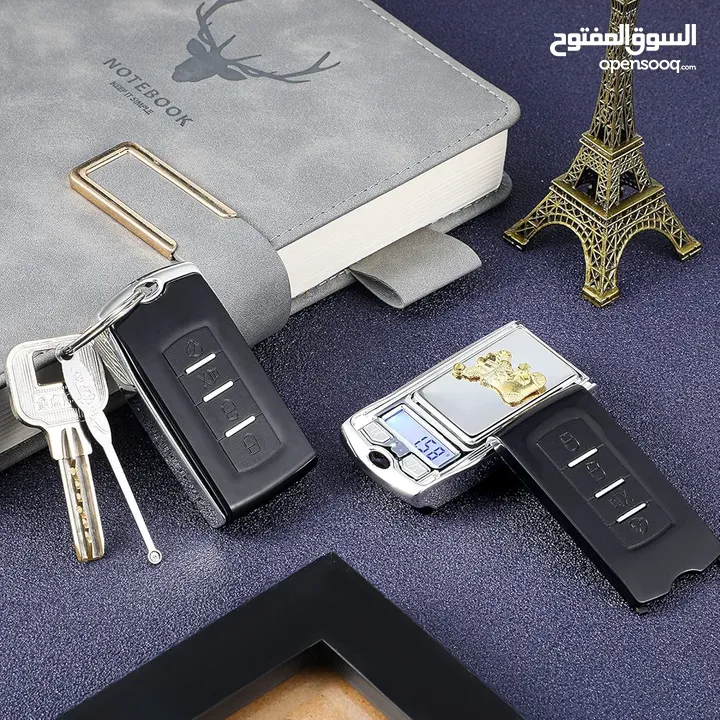 ميزان 0.01 - 200 g شكل ريموت سيارة مناسب للذهب والمجوهرات وو