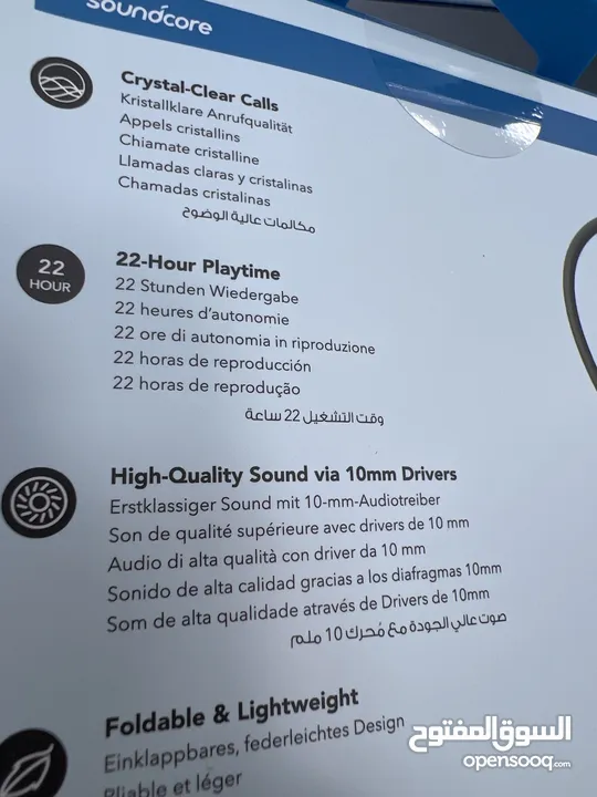 Anker U2i Wireless HeadPhones سماعات أذن لاسلكية من انكر الاصلية  توصيل متوفر داخل عمان و للمحافظات