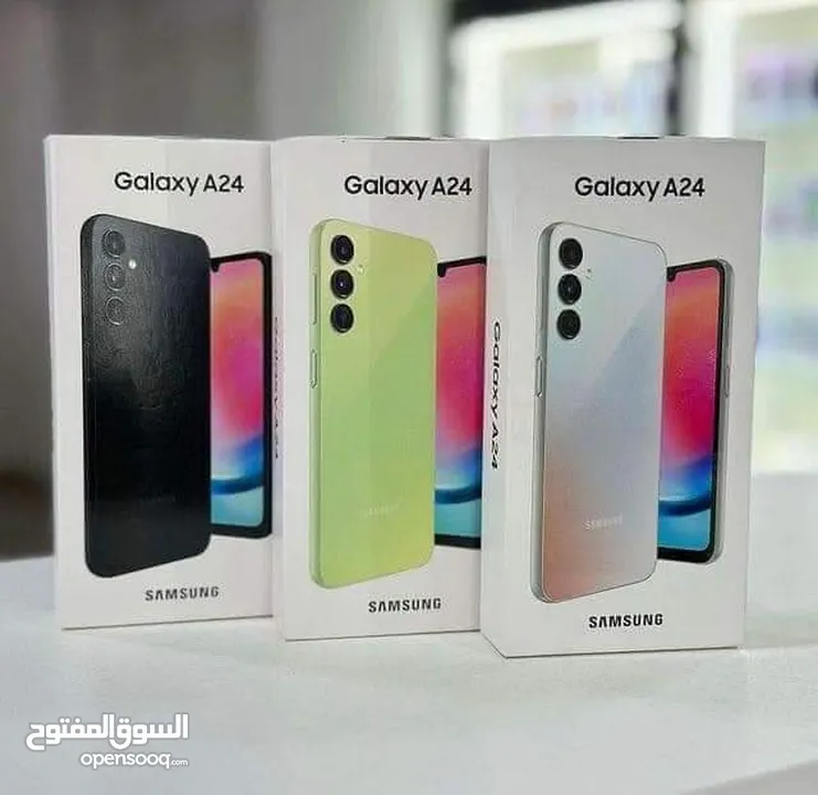 جهاز مستعمل وكاله Samsung A24 رام 16 جيجا 128 مع بكج أغراضة الأصلية والكرتونه متوفر توصيل