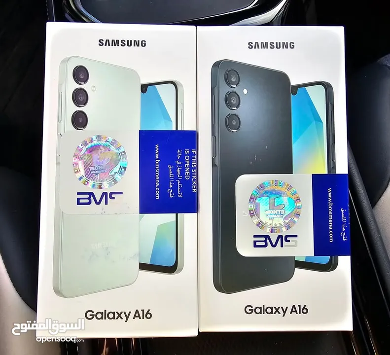 مشغل ايام Samsung A16 رام 8 و 12 و 16 جيجا 128 و  256 مكفول بالشركة أغراضة والكرتونه الأصلية و توصيل