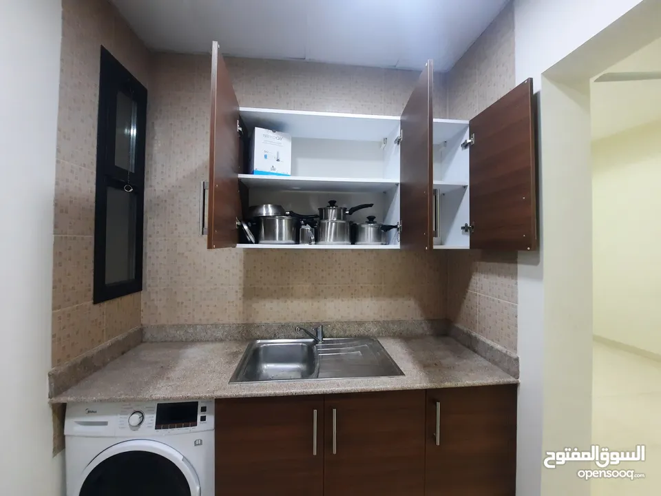 2bhk semi furnished family flat with electricity and balcony