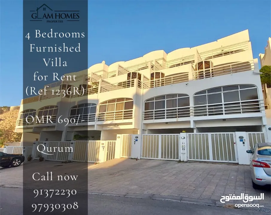 Villas For Rent in Qurum, Bausher, Azaiba, Ansab, Al Mouj, Al Hail, Maabilah, Mawaleh