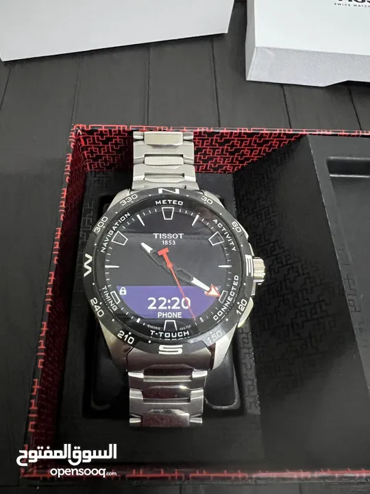 ساعة Tissot T-Touch Connect Solar تيتانيوم بحال الجديد