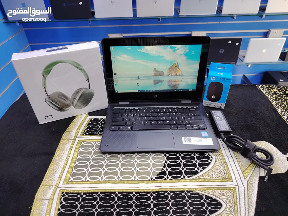 Hp probook 7th Generation 8gb Ram 256gb ssd Touch and x360 with Gifts only 57 Omani riyal