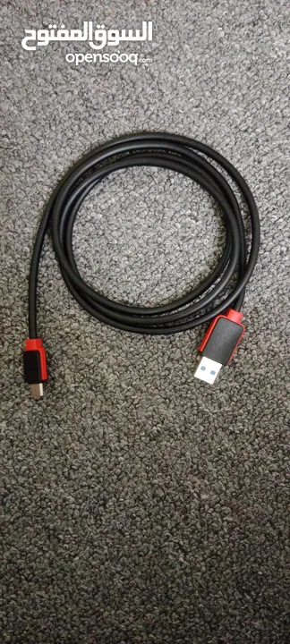 USB Type-C Fish Cable 1.2 m Super Durable High Speed Type-C USB