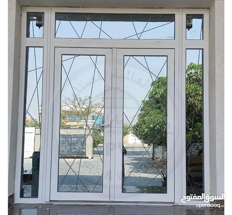 kitchen UPVC door aluminium glass shower glass aluminium window