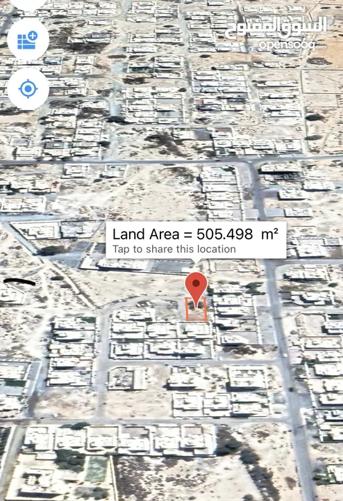 ارخص ارض في بركاء حي العزه ع الخط الثاني من الشارع الرئيسي