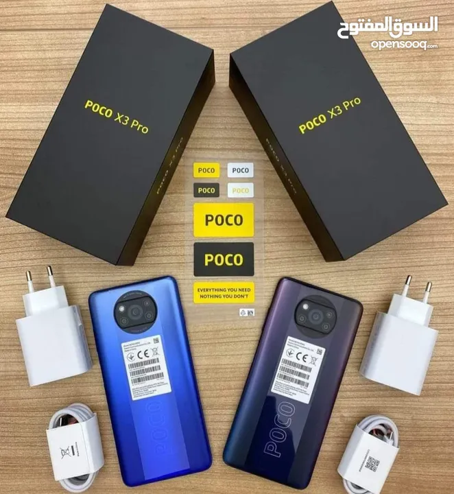مستعمل  poco X3 pro رام 8 جيجا 256 أغراضة والكرتونه الأصلية متوفر توصيل