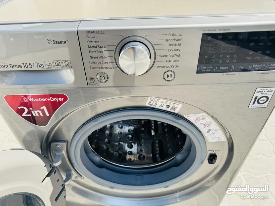 LG wash&dryer 10.5/7 Kg washing machine