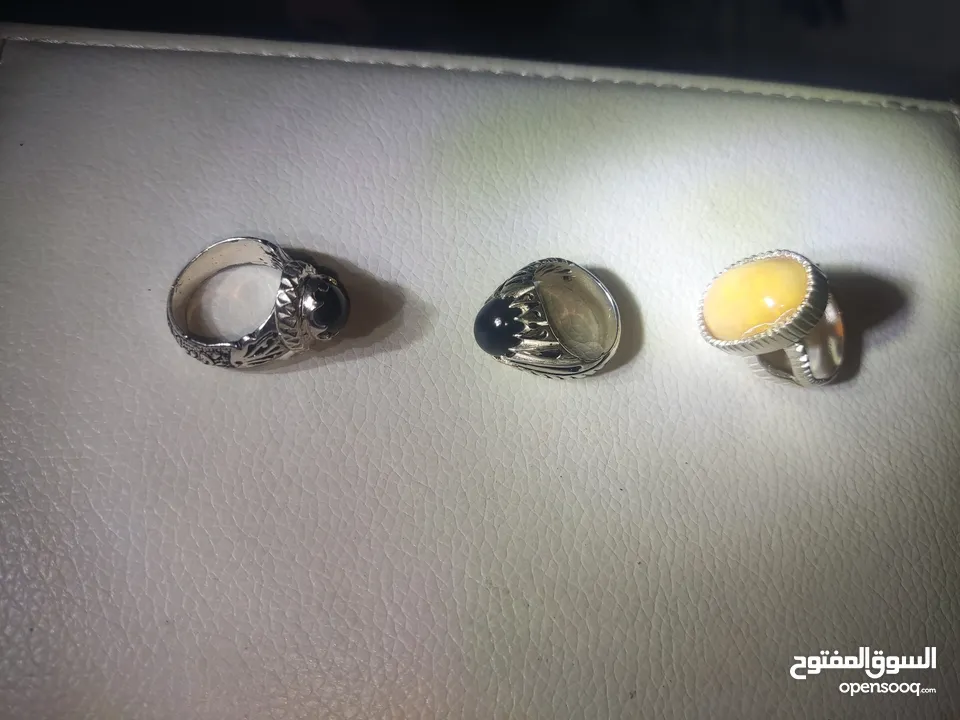 خواتم أوبال اثيوبي وهدايا قيمة opal rings silverb