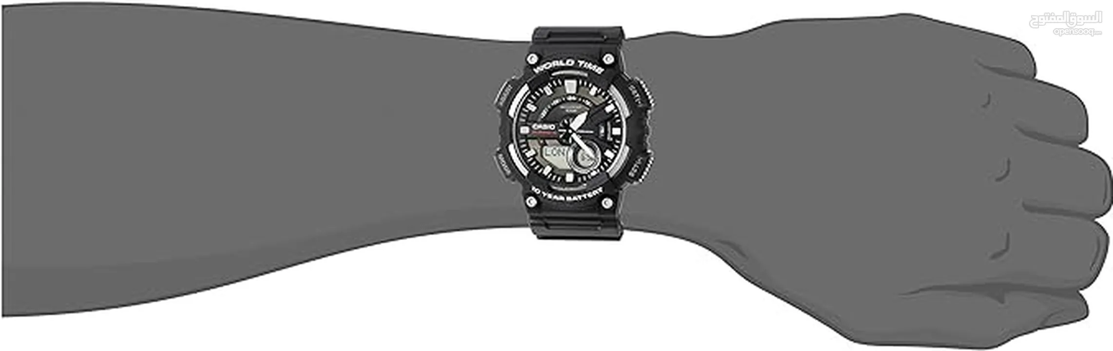 ساعة كاسيو اصليه جديده عقارب ودجتال Casio Men's Heavy Duty Analog-Digital