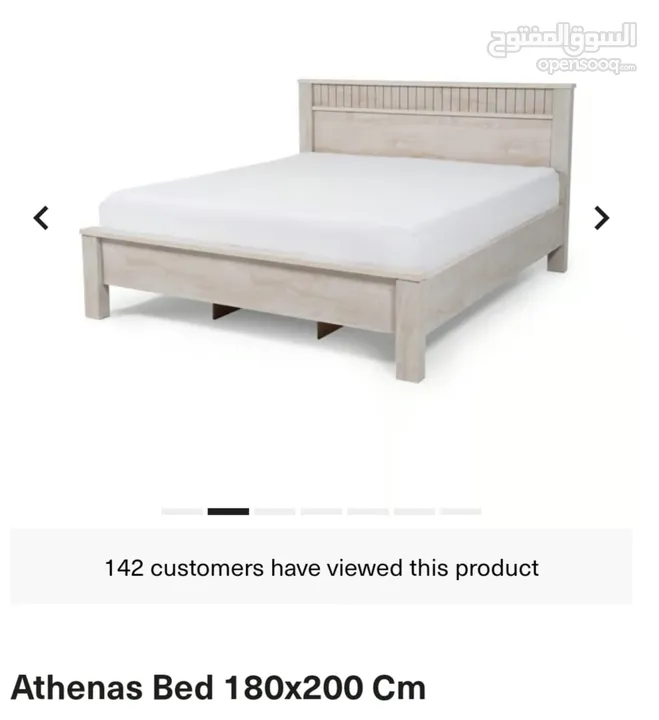 سرير بحالة ممتازة بالموالح لم يتم استخدامه 180  *  200