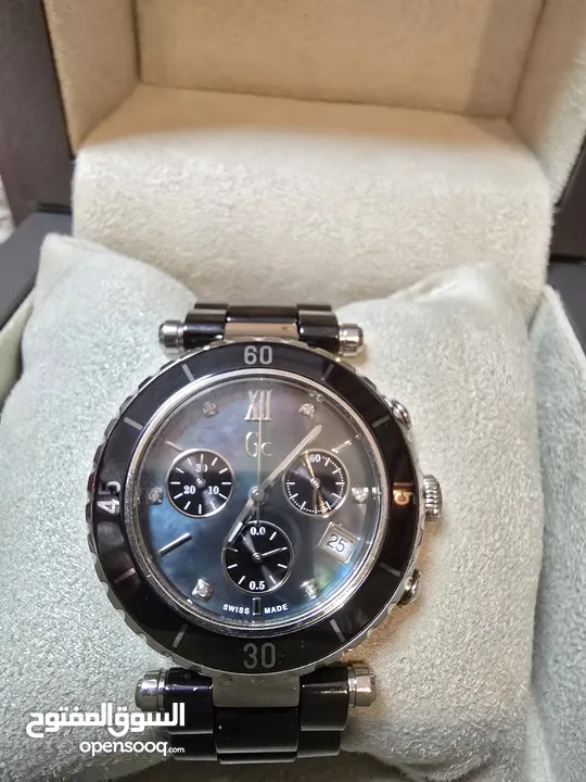 ساعة Gc Diamond Chronograph نسائية، By Guess، سويسرية، Swiss made