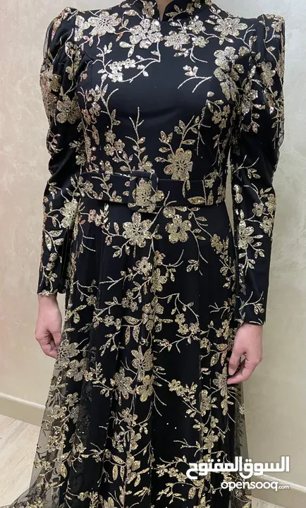 فستان طويل محجبات سهره/ أعراس/ خطبه