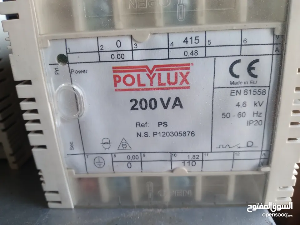 POLYLUX IEC/EN 61558 EINPHASENTRANSFORMATOR There are 200 VA & 400 VA