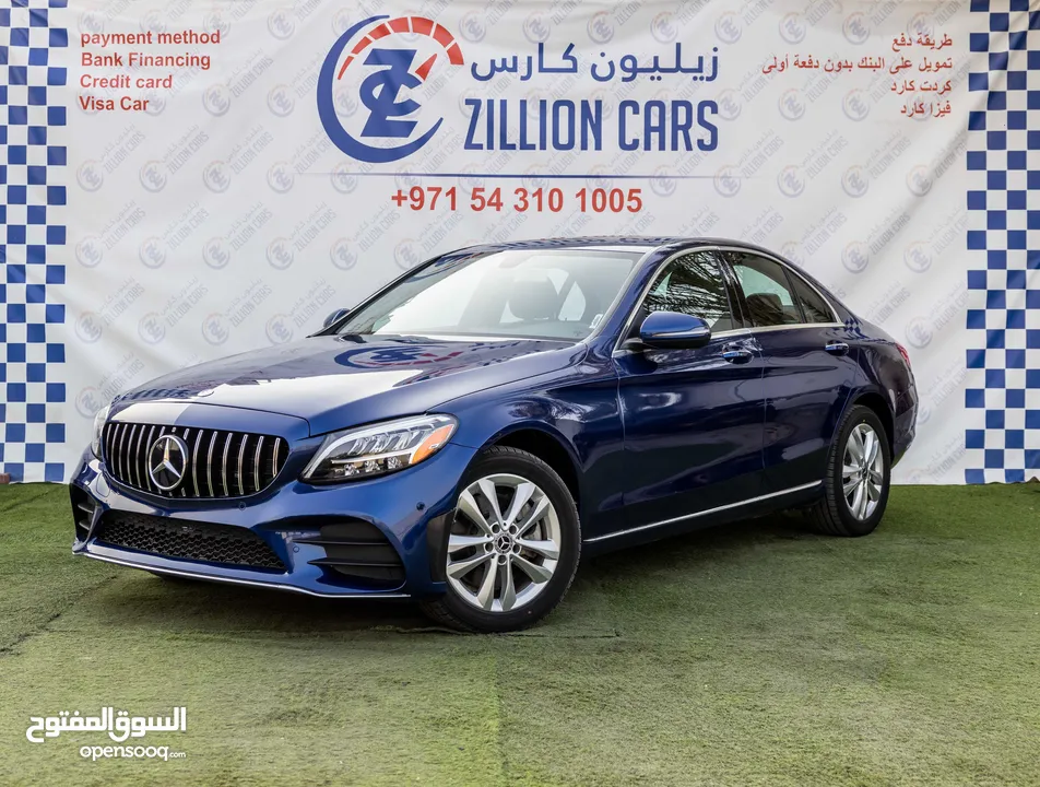 Mercedes-Benz C300-2019- 4MATIC -Perfect Condition -1,666 AED/MONTHLY -1 YEAR WARRANTY Unlimited KM*