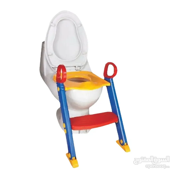قاعدة تواليت الحمام لتدريب الاطفال سلم بدرجة واحدة مقعد وقاعدة تواليت مع درج للاطفال سهولة استعمال