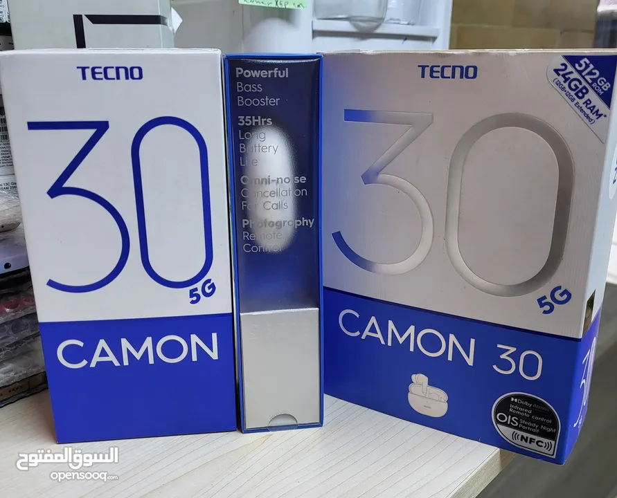 مستعمل ايام Kamon 30 5G رام 16 جيجا 512 مكفول بالشركة أغراضة والكرتونه الأصلية متوفر توصيل
