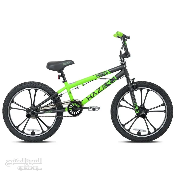 **دراجة BMX للأطفال من Kent Bicycle Maddgear مقاس 20 بوصة مع عجلة Hazard Mag Wheel**