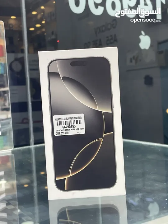 iPhone 16promax 256gb Arabic brand new one year warranty 100% battery